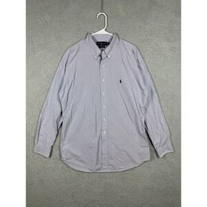 Mens Polo Ralph Lauren Blake 2-Ply Cotton Stripe Button‎ Down Dress Shirt Sz 2XL
